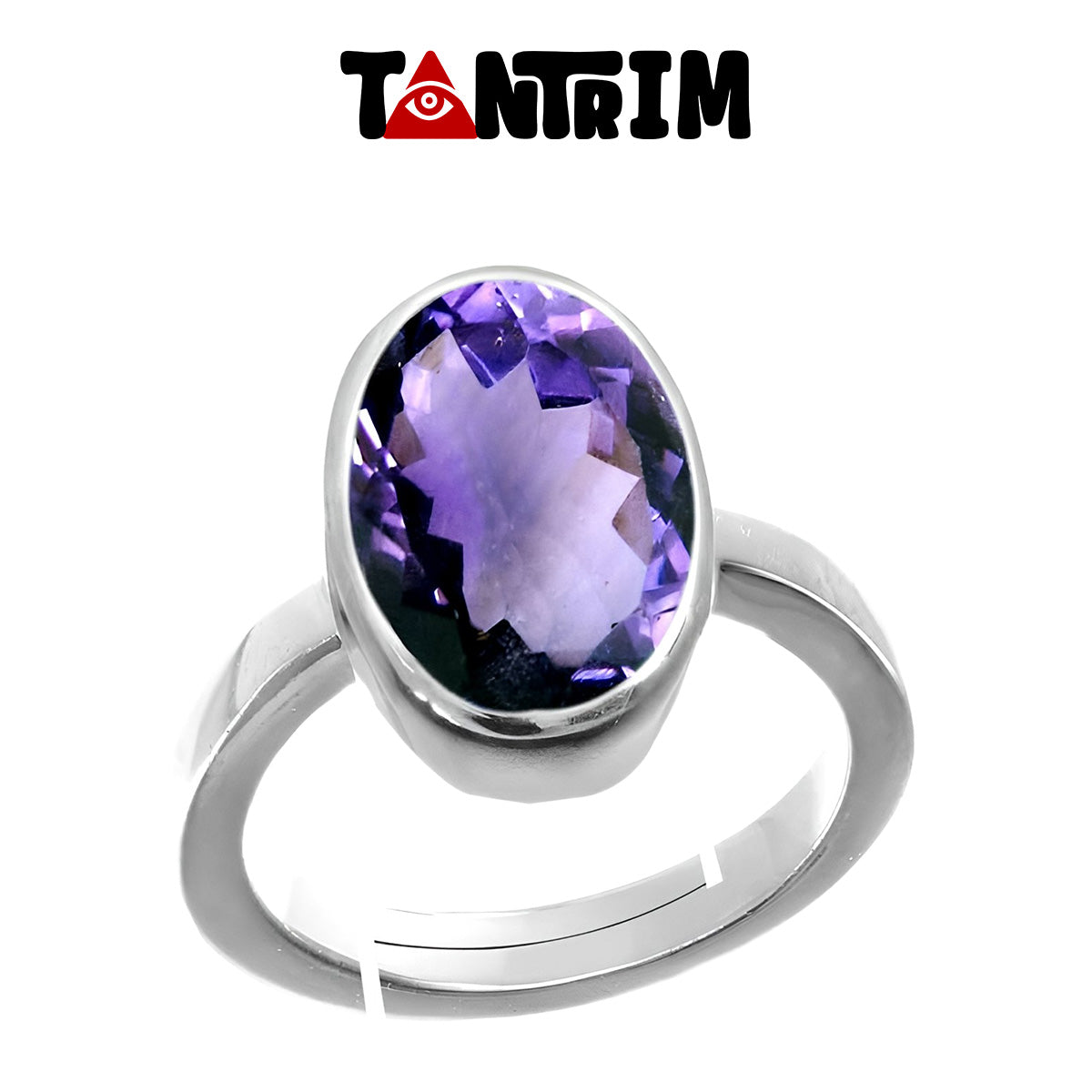 Tantrim Activated Amethyst Ring | Consecrated for Inner Peace & Spiritual Shielding