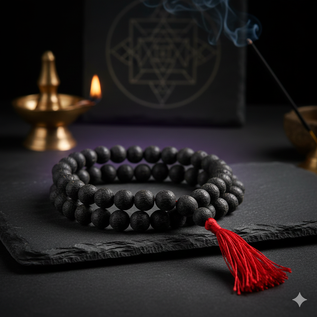 Tantrim Activated Karungali Mala (108 Beads) | Ultimate Black Magic & Psychic Protection