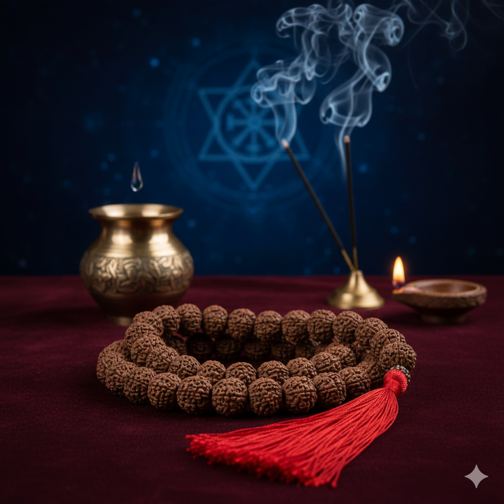 Original Rudraksha Mala | Ganga Water Purified & Tantrim Activated Seed of Shiva